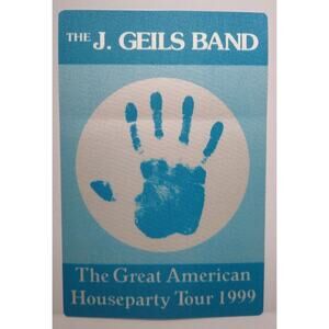 The J Geils Band Backstage Pass Original 1999 Classic Pop Rock Cloth Fabric